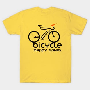 Bicycle Happy Gowes Logo T-Shirt